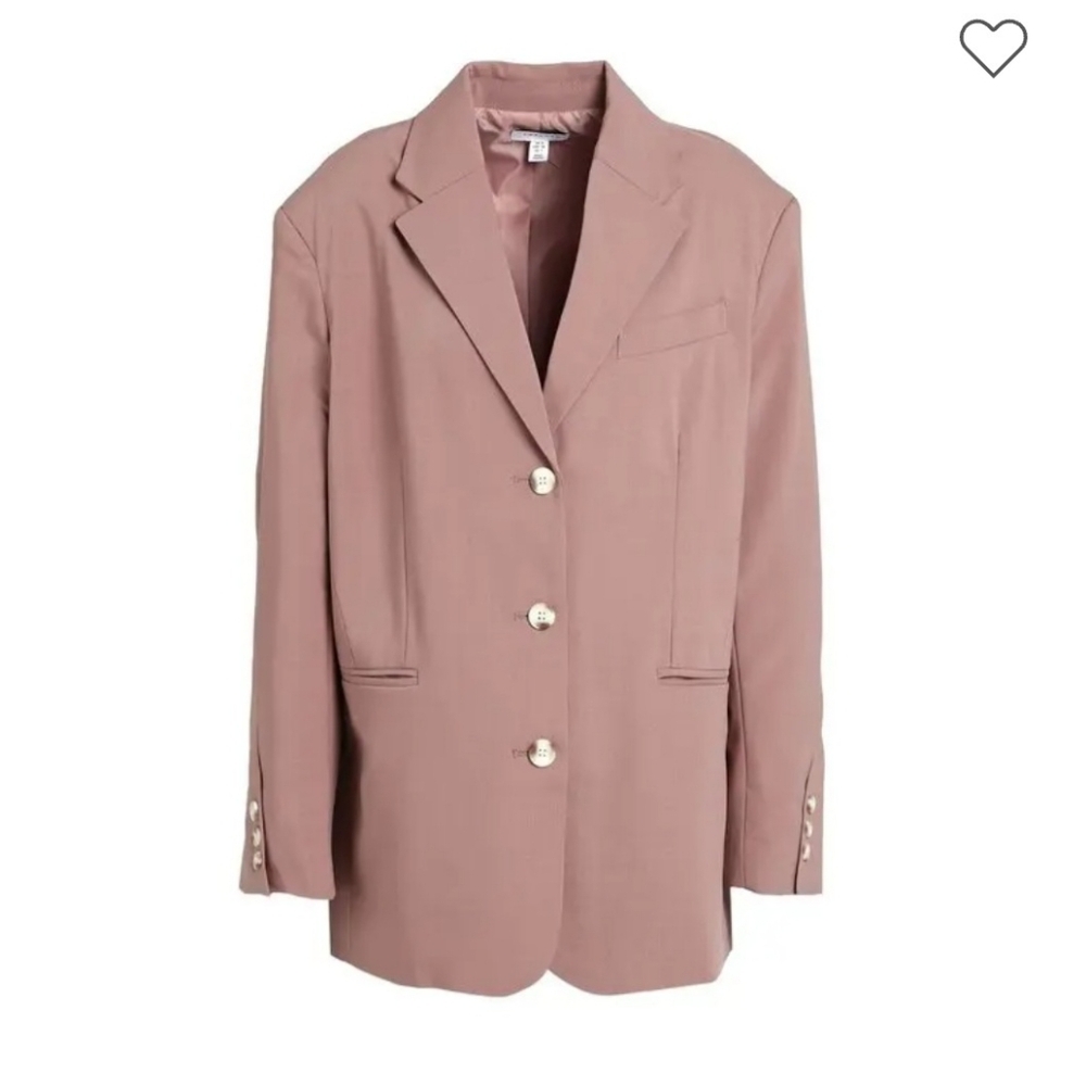 Topshop Women's Blazer in‎ Mauve. Oversized. Size 6.